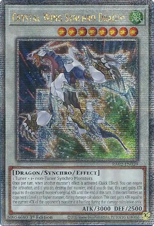 Crystal Wing Synchro Dragon (Quarter Century Secret Rare) - 25th