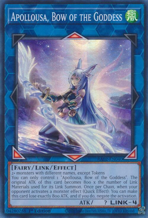遊戯王 RA02-EN040 召命の神弓−アポロウーサ Apollousa, Bow of the Goddess (英語版 1st Edition 25th クォーターセンチュリーシークレットレア) 25th Anniversary Rarity Collection II Apollousa, Bow of the Goddess (Alternate Art) - 25th