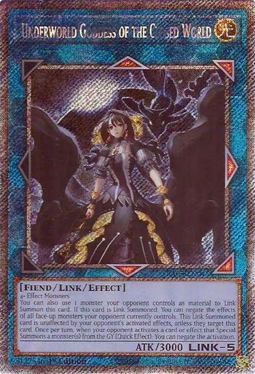 遊戯王25th Underworld Goddess of the Closed World (Platinum Secret Rare