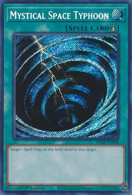 特価 エラー サイクロン ズレ Mystical Space Typhoon Mystical Space Typhoon (V.6 - Collectors Rare)○YUGIOH○RA02