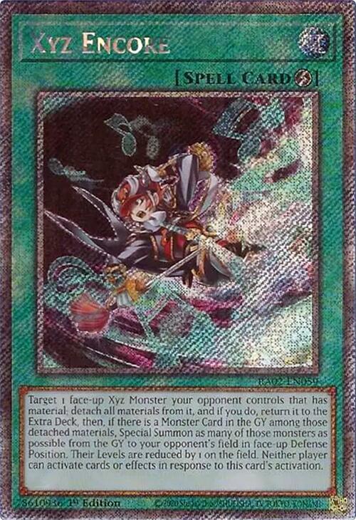 Xyz Encore (Platinum Secret Rare) - 25th Anniversary Rarity