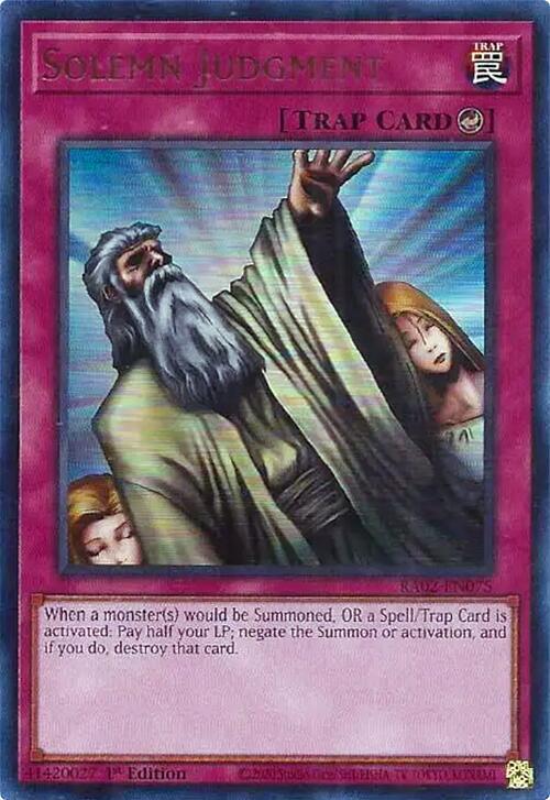 Solemn Judgment (UR) - 25th Anniversary Rarity Collection II - YuGiOh