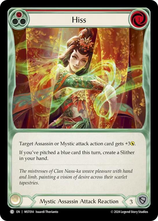 Hiss (Red) - Part the Mistveil - Flesh and Blood TCG - TCGplayer.com