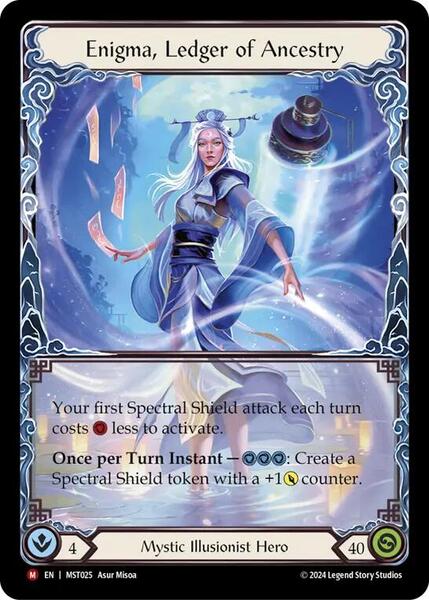 FaB Part the Mistveil Enigma エニグマ psa10 F&B MST Mistveil Enigma, Ledger of Ancestry Marvel Mystic