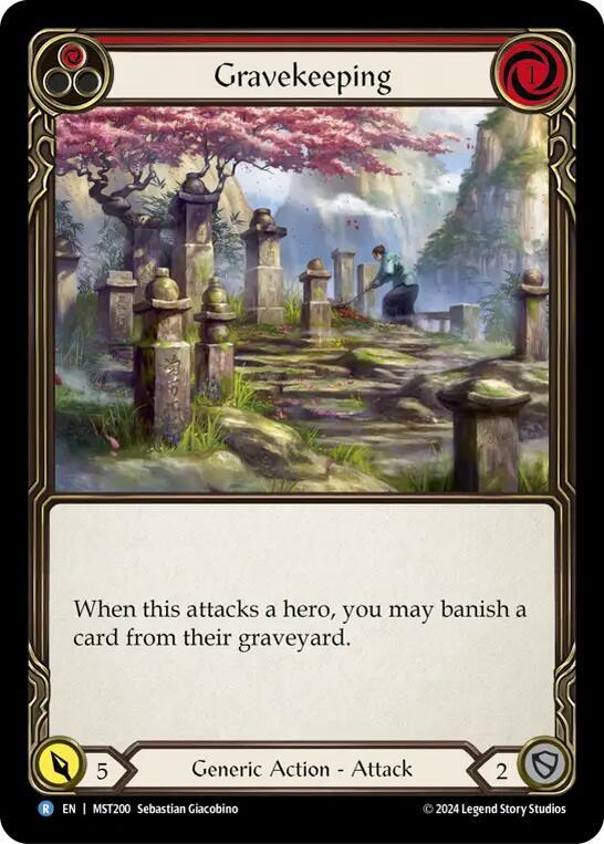 Gravekeeping (Red) - Part the Mistveil - Flesh and Blood TCG