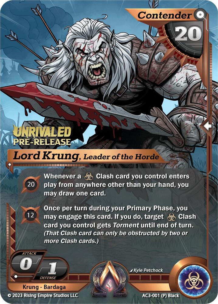 Lord Krung, Leader of the Horde (Pre-Release)