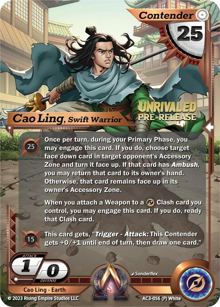 Cao Ling, Swift Warrior (Pre-Release)