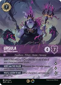 Ursula - Sea Witch Queen (Store Championship) - Disney Lorcana Promo Cards - Lorcana card