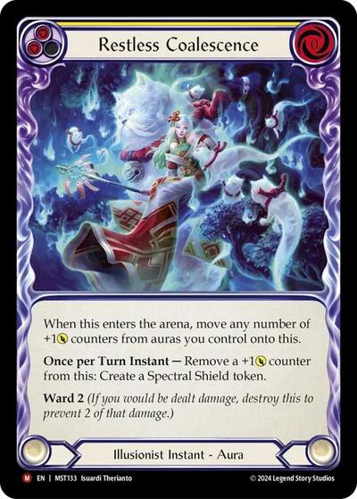 Restless Coalescence Part the Mistveil Majestic Flesh and Blood card — value and price
