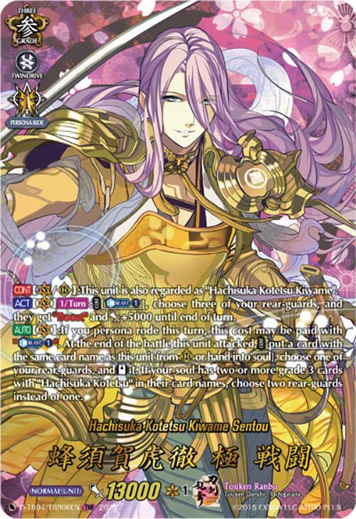 Hachisuka Kotetsu Kiwame Sentou (TRR)