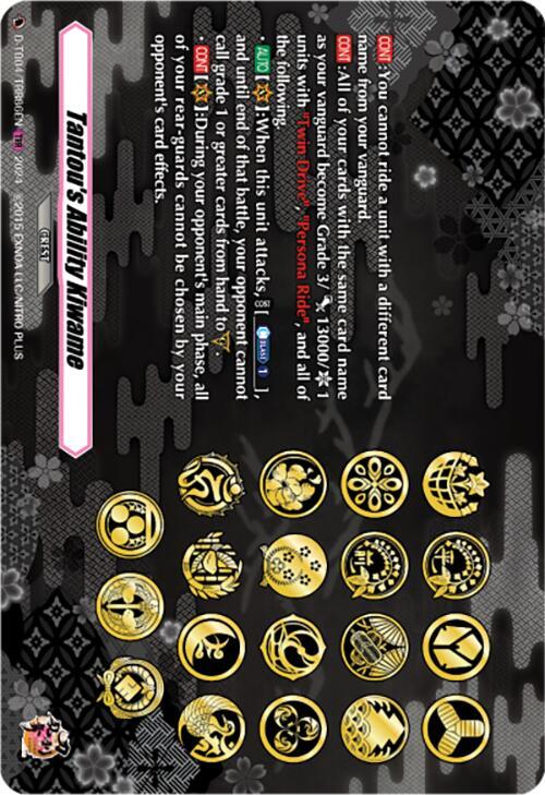 Tantou's Ability Kiwame (TRR)