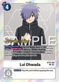 Lui Ohwada - Beginning Observer Pre-Release Cards - Digimon card