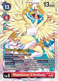 Phoenixmon (X Antibody) - Beginning Observer Pre-Release Cards - Digimon card