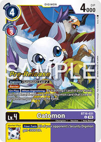 Gatomon (Beginning Observer Pre-Release Cards)