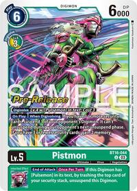 Pistmon - Beginning Observer Pre-Release Cards - Digimon card
