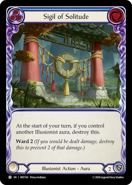 Sigil of Solitude (Blue) - Part the Mistveil - Flesh and Blood TCG