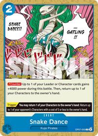 Snake Dance - 500 Years in the Future Pre-Release Cards - One Piece card