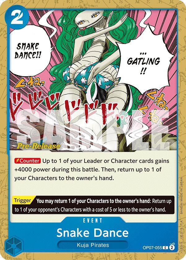Snake Dance - 500 Years in the Future Pre-Release Cards - One Piece ...