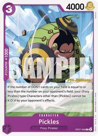 Pickles - 500 Years in the Future Pre-Release Cards - One Piece card