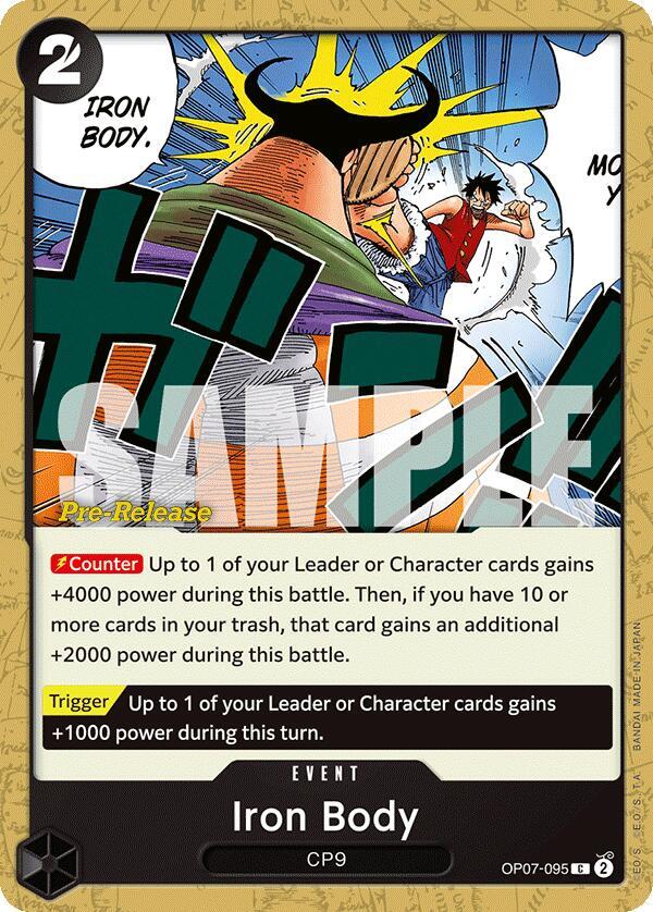 Iron Body - 500 Years in the Future Pre-Release Cards - One Piece