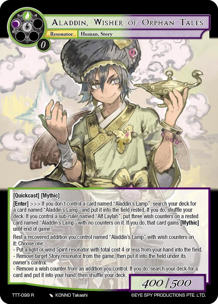 Aladdin, Wisher of Orphan Tales
