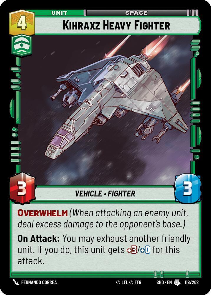 Kihraxz Heavy Fighter - Shadows of the Galaxy - Star Wars
