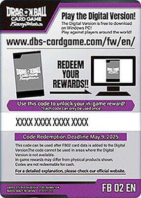 Code Card - Blazing Aura Booster (FB02)