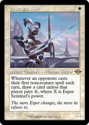 mtg エスパーの歩哨　スケッチ枠　foil 2枚セット Esper Sentinel (Retro Frame) - Modern Horizons 2 - Magic