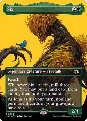 MTG レンと六番　ボーダレスfoil 日3枚 Foil】(015)□ボーダーレス□《レンと六番/Wrenn and Six》[SLP