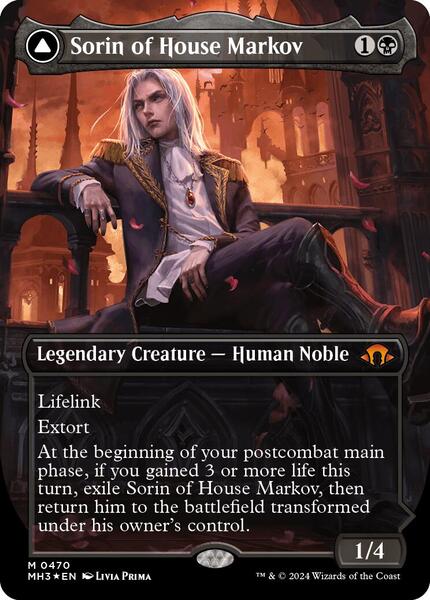 MTG マルコフ家のソリン foil Sorin of House Markov (Borderless) (Textured Foil) - Modern