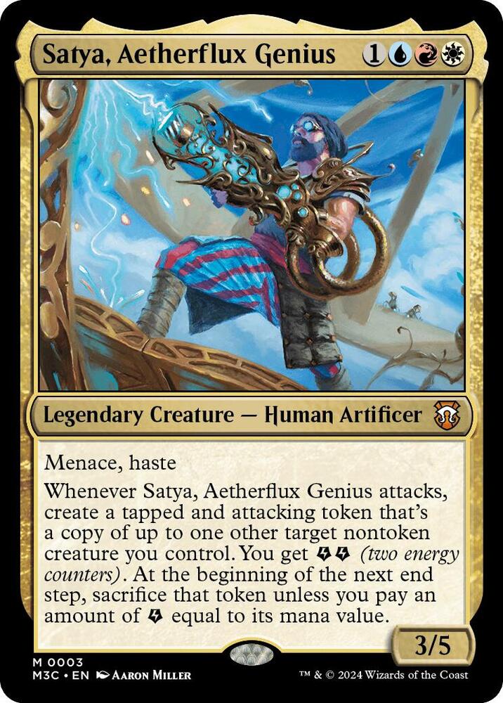 Satya, Aetherflux Genius - Commander: Modern Horizons 3 - Magic