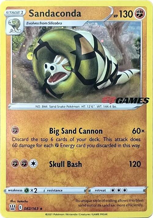 Sandaconda - 082/163 (EB Games Exclusive) 082/163 from Miscellaneous Cards & Products