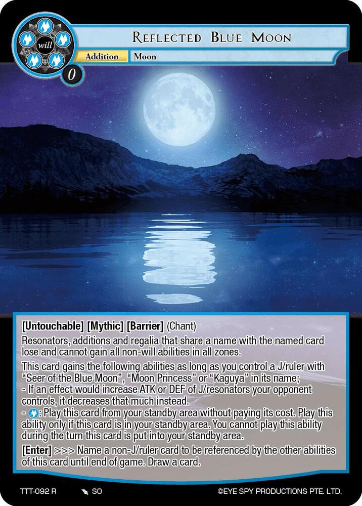 Reflected Blue Moon