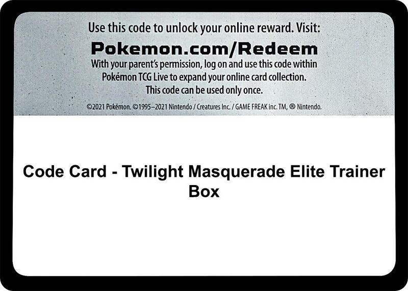 Code Card - Twilight Masquerade Elite Trainer Box  from SV06: Twilight Masquerade