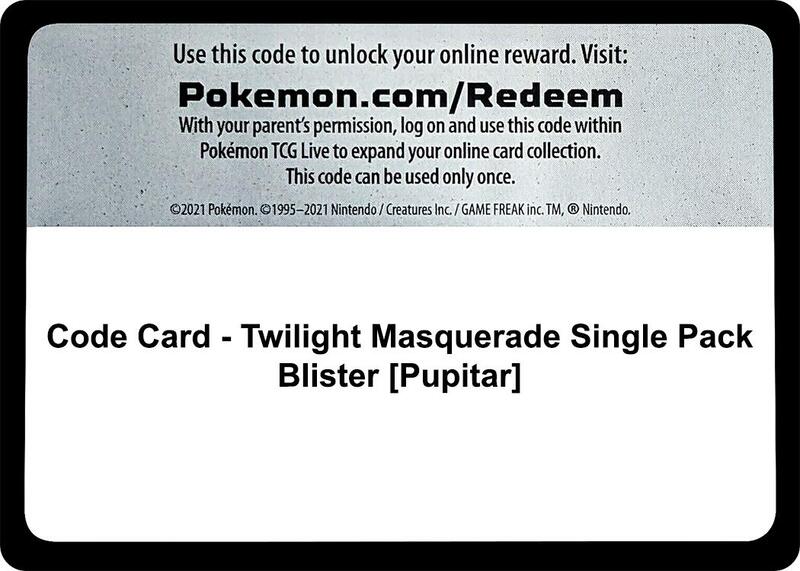 Code Card - Twilight Masquerade Single Pack Blister [Pupitar]  from SV06: Twilight Masquerade