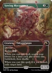 Sowing Mycospawn (Borderless) (Foil)