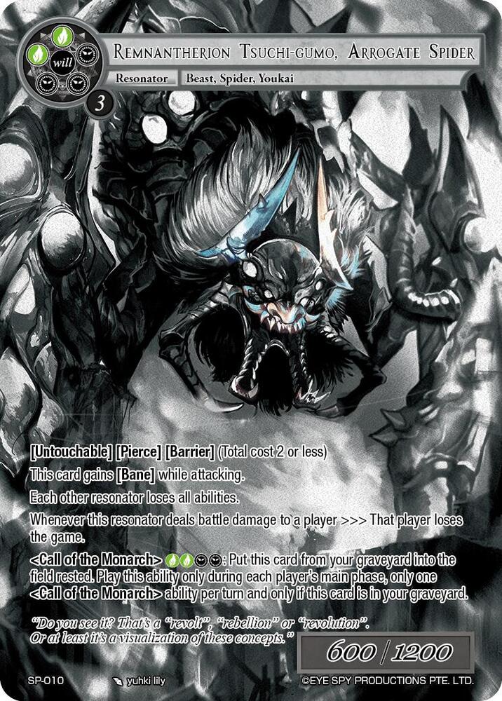 Remnantherion Tsuchi-Gumo, Arrogate Spider (Uber Rare)