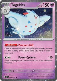 Togekiss - 085/197 (Cosmos Holo) #085/197 from Blister Exclusives Pokemon card image