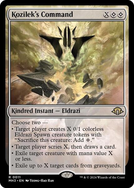 MTG 英語 コジレックの命令 Kozilek’s Command x4 NM Kozilek's Command - Modern Horizons 3 - Magic: The Gathering