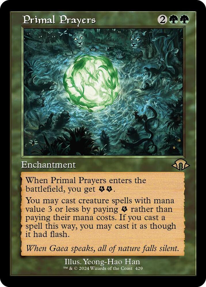 Primal Prayers (Retro Frame) - Modern Horizons 3 - Magic: The