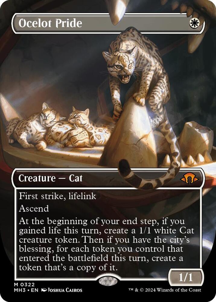 MTG オセロットの群れ Ocelot Pride ボーダーレス Ocelot Pride (Borderless) - Modern Horizons 3 - Magic: The