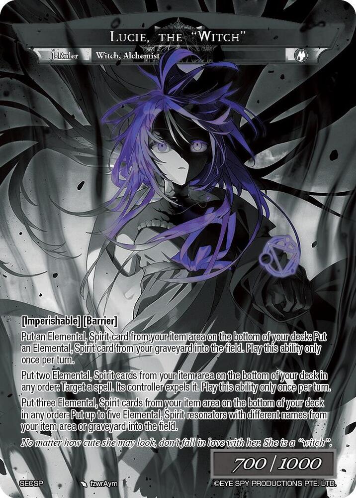 Lucie, Synthetic Alchemist // Lucie, the "Witch" (SECSP)