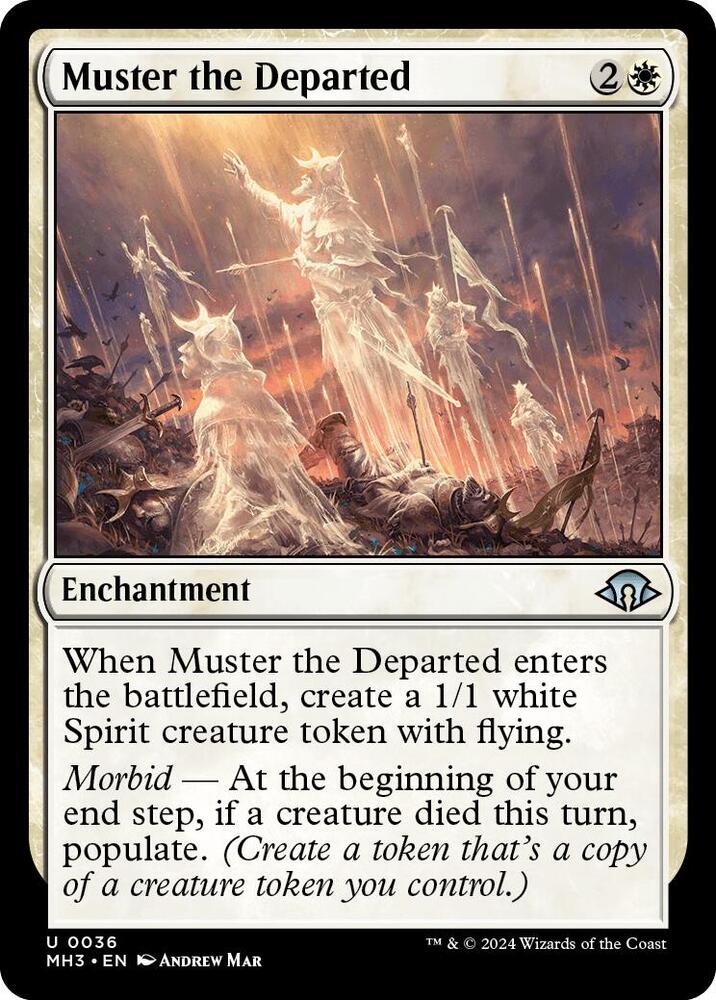 MTG 　白 Muster the Departed - Modern Horizons 3 - Magic: The Gathering