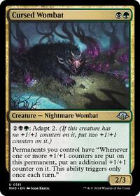 Cursed Wombat - Modern Horizons 3 - Magic: The Gathering card