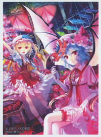 Japanese Imported Card Sleeves Character Sleeve: Touhou Project: Remilia Scarlet & Flandre Scarlet (65-Pack)