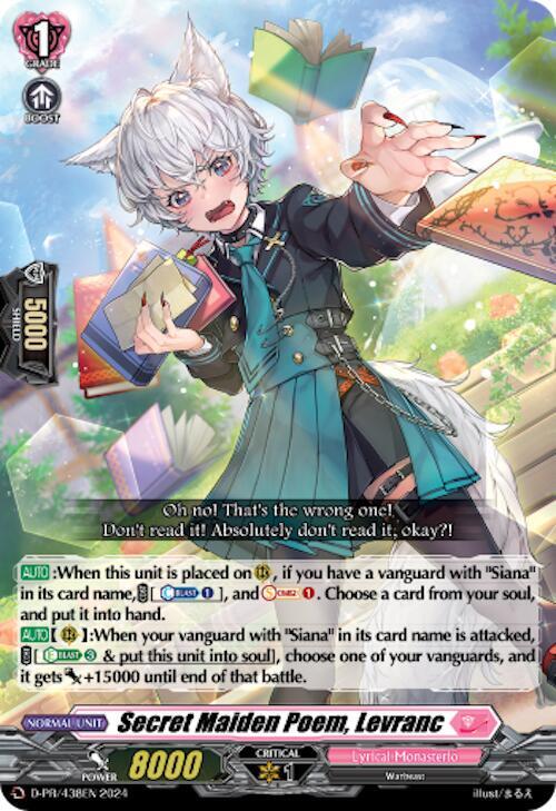 Secret Maiden Poem, Levranc