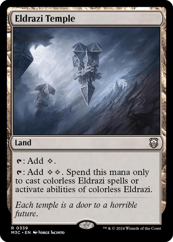 エルドラージの寺院/ Eldrazi Temple mtg foil Eldrazi Temple (#014) (Borderless) | Stellar Sights | Star