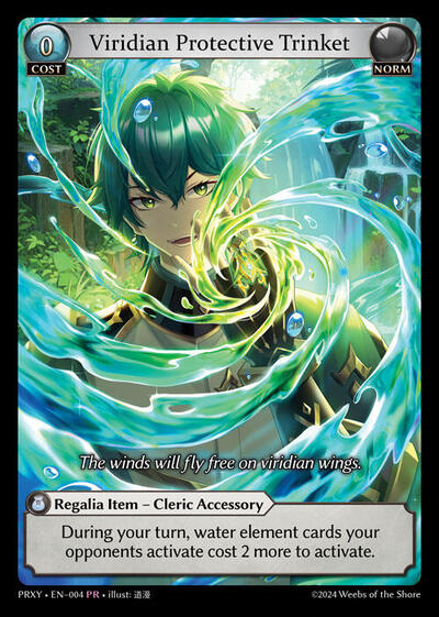 Viridian Protective Trinket card