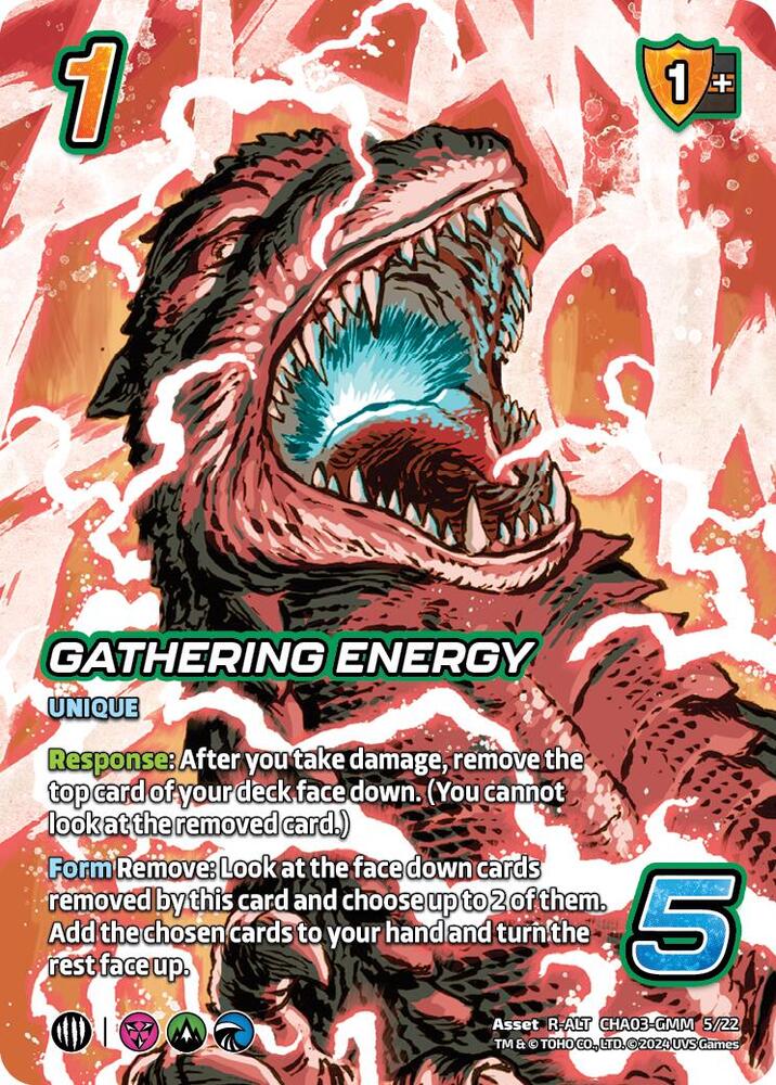 Gathering Energy (Alternate Art) - Challenger Series: Godzilla