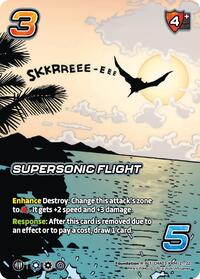 Supersonic Flight (Alternate Art) - UniVersus Challenger Series: Godzilla trading card